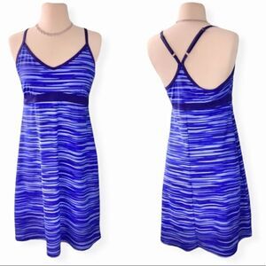 Athleta Shorebreak Wildflower Blue Swim Dress